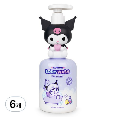 아텍스 유아용 쿠로미 약산성 바디워시 사과향, 400ml, 6개