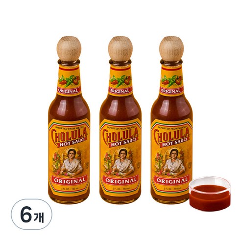촐룰라 핫소스 오리지널, 150ml, 6개
