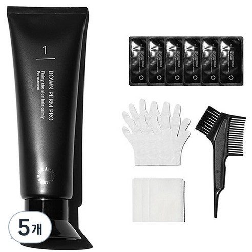 블랙몬스터 다운펌 프로 키트 모든모발용, 120ml, 5개