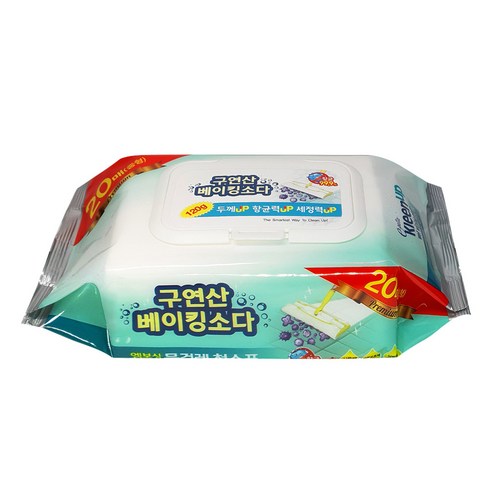 에파타클린업 구연산 베이킹소다 물걸레 청소포 중형 20매, 1개입