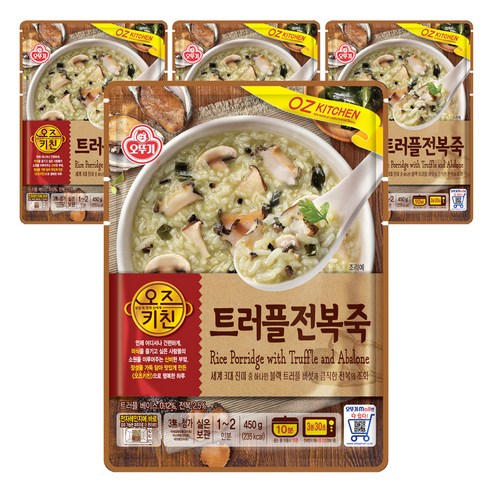 오뚜기 트러플 전복죽, 450g, 4개