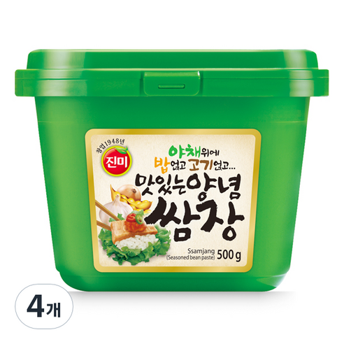 진미 맛있는 양념쌈장, 500g, 4개
