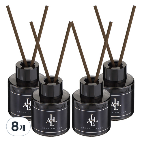 알레 블랙 디퓨저, 클린코튼, 50ml, 8개
