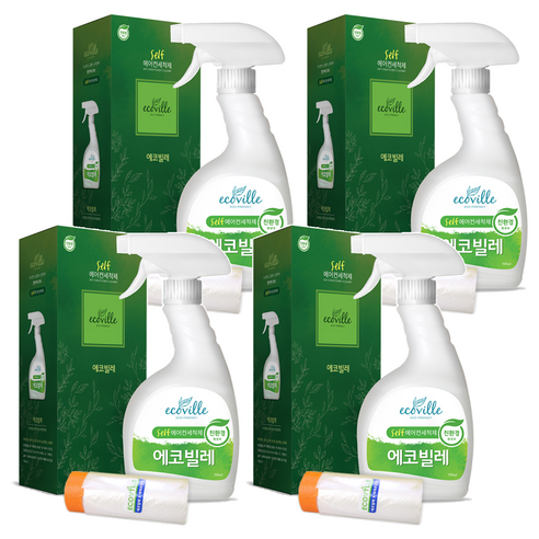 에코빌레 셀프 에어컨 세척제, 500ml, 4개