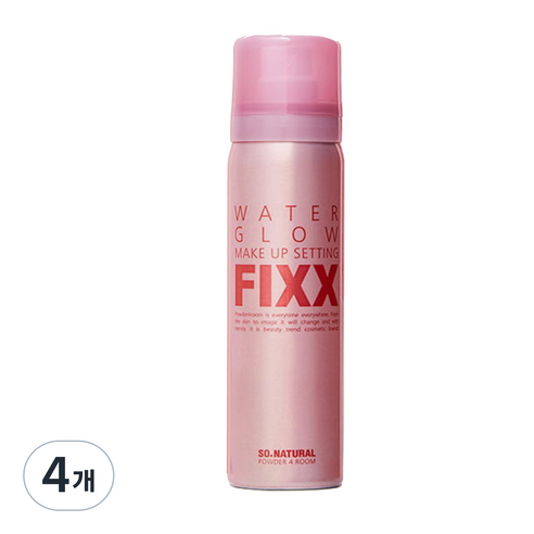 쏘내추럴 워터 글로우 메이크업 세팅 픽서, 75ml, 4개