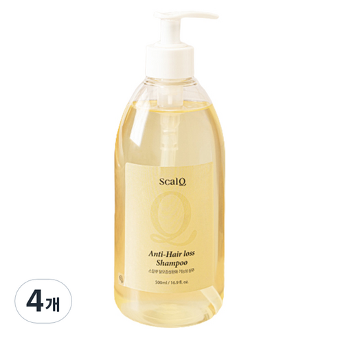 스칼큐 탈모증상완화 샴푸, 4개, 500ml