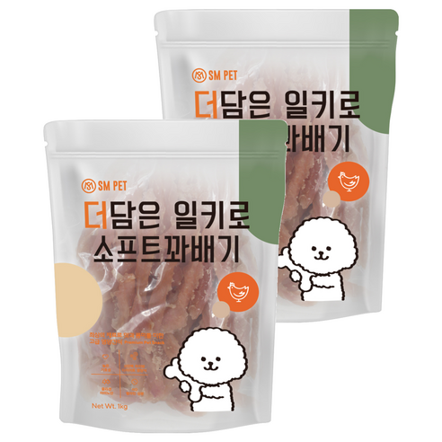 반려동물 더담은 소프트 꽈배기 수제간식, 2개
