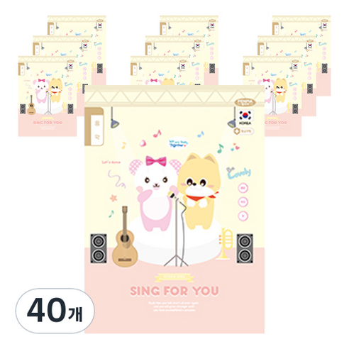 펜피아 1000 초등 1 6음악 제본노트, A옐로우 곰두마리, 40개