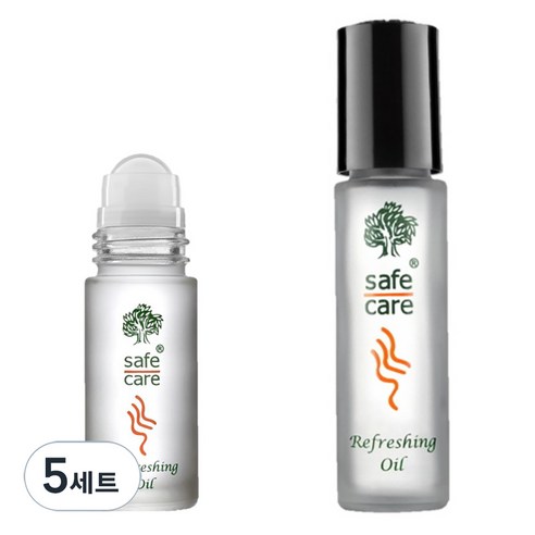 세이프케어 리프레싱 아로마오일 멘톨 시트러스향 5ml +10ml, 10ml, 5개