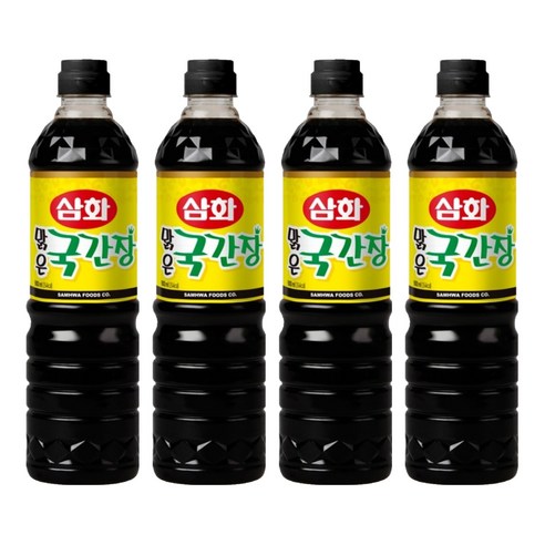 [삼화] 맑은 국간장, 900ml, 4개
