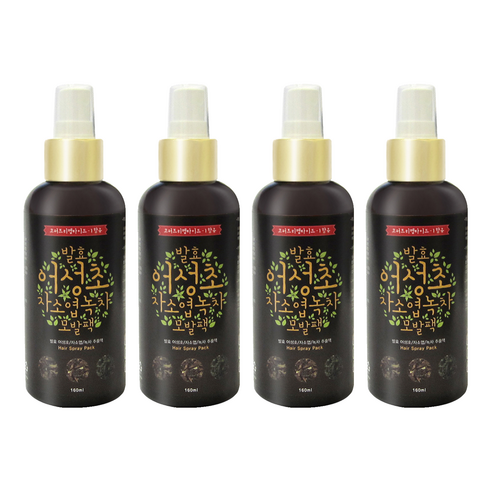 갑당약초 어성초 자소엽 녹차 모발 스프레이 팩, 160ml, 4개