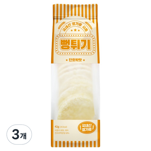 에이스엠앤티 뻥튀기 단호박맛, 42g, 3개