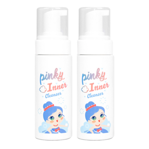 핑크공주 핑키 키즈 버블 이너 클렌저 산뜻한 향, 150ml, 2개