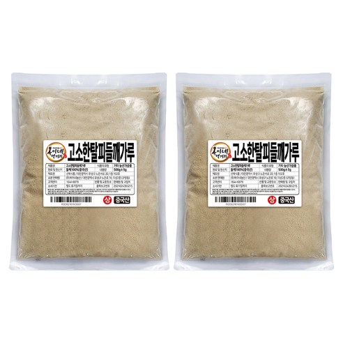 복이네먹거리 고소한 탈피 들깨가루, 500g, 2개