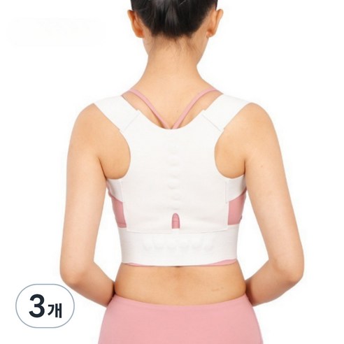 썬앤지 바른자세 어깨 지지밴드 화이트, 3개