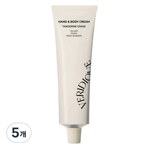 베리디크 핸드 앤 바디크림 탠저린 그라스, 5개, 50ml