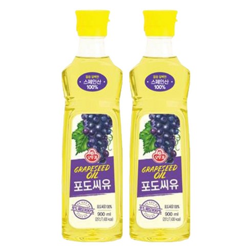 오뚜기 포도씨유, 900ml, 2개