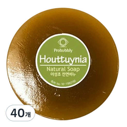 프로버블리 어성초 중성비누, 110g, 40개