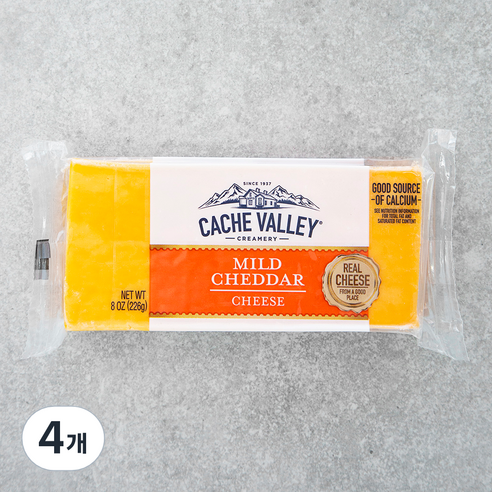 캐시밸리 마일드 체다, 226g, 1개입, 4개
