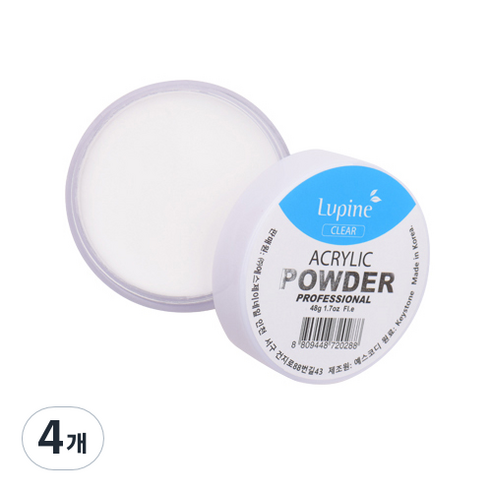 루핀 아크릴 파우더 48g, 클리어, 4개
