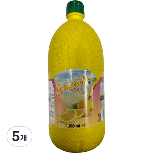 레몬리 레몬 주스, 5개, 1L