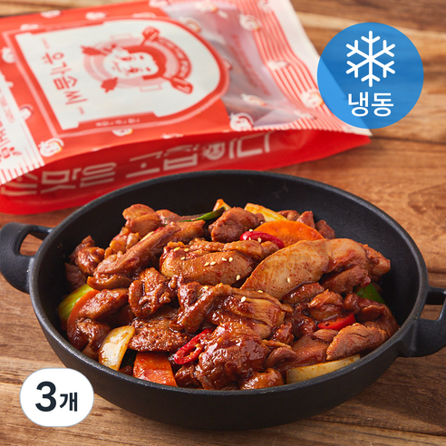 유가솜씨 오릐지날 닭갈비 (냉동), 600g, 3개