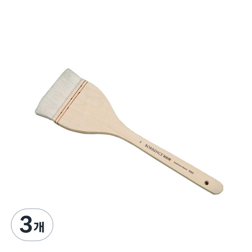 마이데일리 미술 수채화 캔버스 붓, 3개, 5호
