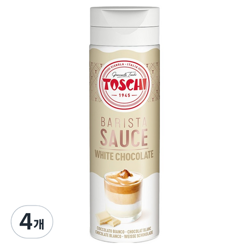 토스키 화이트 초콜릿 소스, 500g, 4개