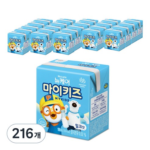 마이키즈 밀크맛, 150ml, 216개