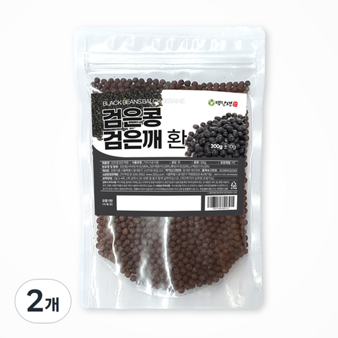 백장생 검은콩 검은깨 환, 2개, 300g