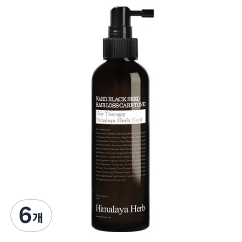 나드 블랙시드 탈모케어 헤어토닉, 200ml, 6개