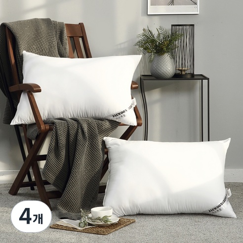 Huvis Fill ever 베개솜, White, 4개