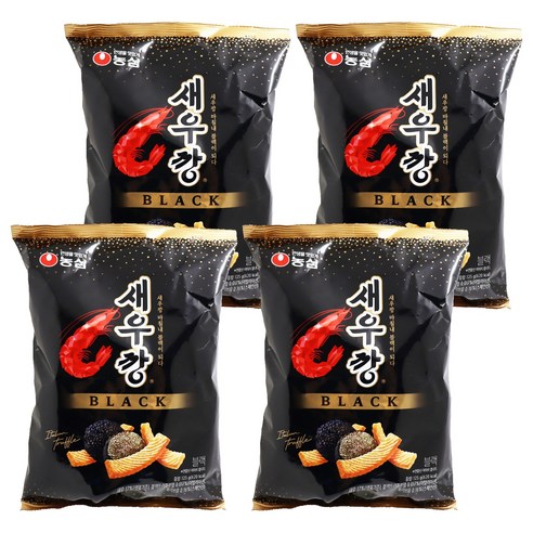 새우깡 블랙, 125g, 4개