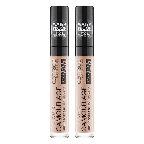 캐트리스 리퀴드 캐머플라지 컨실러 5ml, 010 포슬린, 2개