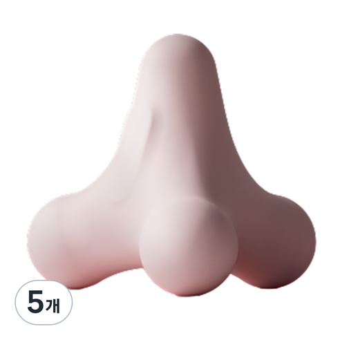 ACDI 다목적 근육 이완 스트레칭 사각 파스텔 마사지볼, 핑크, 5개