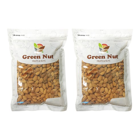 그린너트 생 아몬드, 500g, 2개