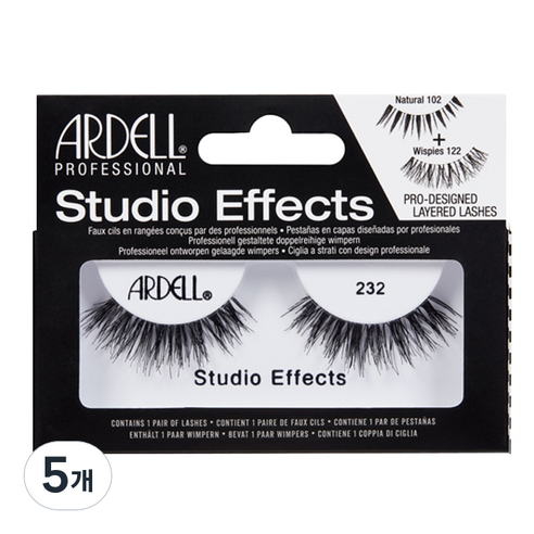 아델 STUDIO EFFECTS 인조 속눈썹, 232호, 5개