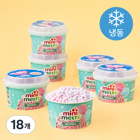 미니멜츠 캔디프로스 구슬아이스크림 (냉동), 50g, 6개입, 3개