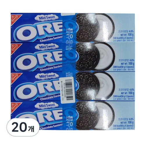 동서 오레오 마일드스위트, 100g, 20개