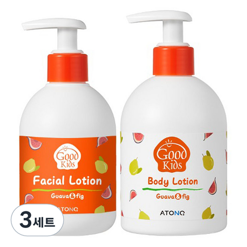 아토앤오투 굿 키즈 페이셜 로션 250g + 바디 로션 300g 세트, 3개