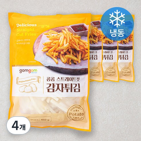 곰곰 스트레이트컷 감자튀김(냉동), 650g, 4개