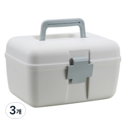 가정용 수납 상자 블루, 3개