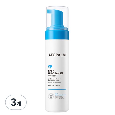 아토팜 베이비 힙 클렌저, 200ml, 3개