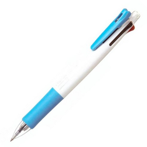 제브라 클립온멀티 다색펜 B4SA1, 라이트블루, 1개