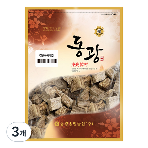 동광종합물산 갈근 국내산, 600g, 3개