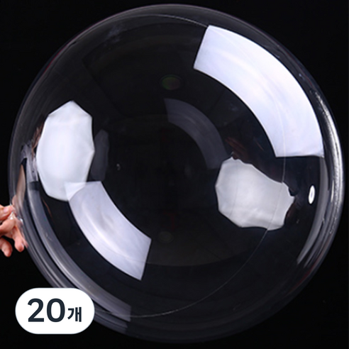 브로키 투명풍선 PVC 24~50cm, 20개