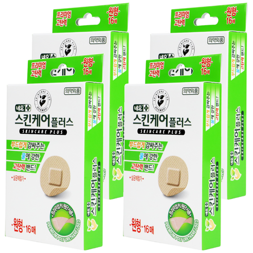 네오 스킨케어플러스 생활방수 고탄력 상처밴드, 16개입, 4개
