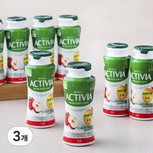 다논 액티비아 사과, 130ml, 8개입, 3개
