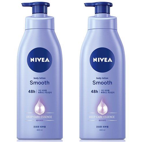 니베아 바디로션 스무드, 400ml, 2개