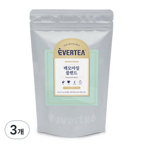 에버티 캐모마일 블렌드 삼각티백, 1.5g, 24개입, 3개